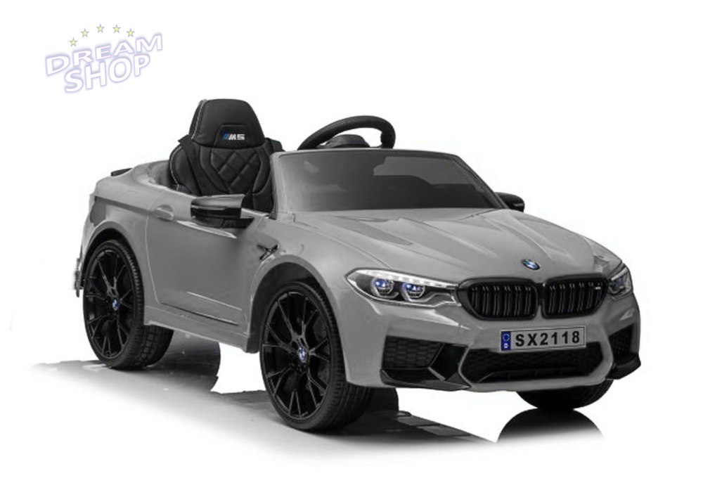 Auto Na Akumulator BMW M5 Srebrny Lakierowany Auto Na Akumulator BMW M5 Srebrny Lakierowany