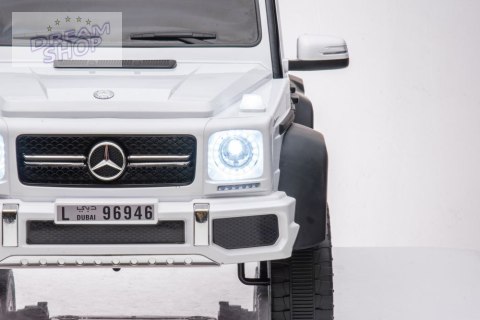 Auto Na Akumulator Mercedes Benz G63 6X6 Biały Auto Na Akumulator Mercedes Benz G63 6X6 Biały