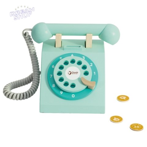 CLASSIC WORLD Klasyczny Drewniany Telefon dla Dzieci 4 el. CLASSIC WORLD Klasyczny Drewniany Telefon dla Dzieci 4 el.