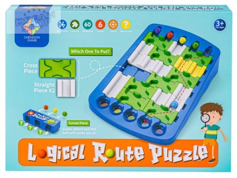 Edukacyjna, Logiczna Gra, Układanka, Puzzle, Tor Dla Kulek Edukacyjna, Logiczna Gra, Układanka, Puzzle, Tor Dla Kulek
