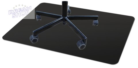 Mata ochronna pod fotel 120x90 cm czarna 0,5 mm