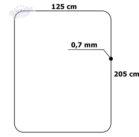 Mata ochronna pod fotel PC 125x205 cm 0,7 mm