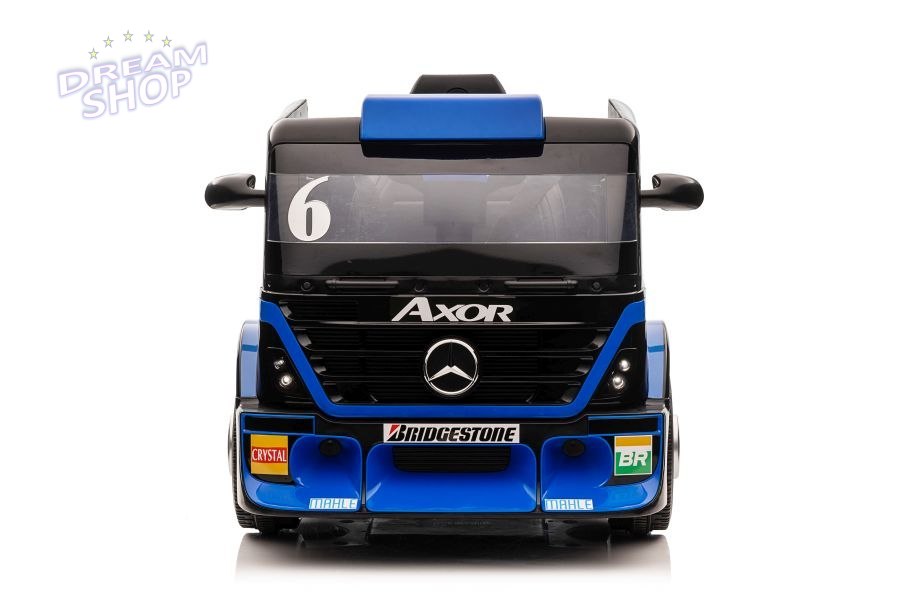 Auto Na Akumulator Mercedes + Naczepa XMX622B Granatowy LCD Auto Na Akumulator Mercedes + Naczepa XMX622B Granatowy LCD