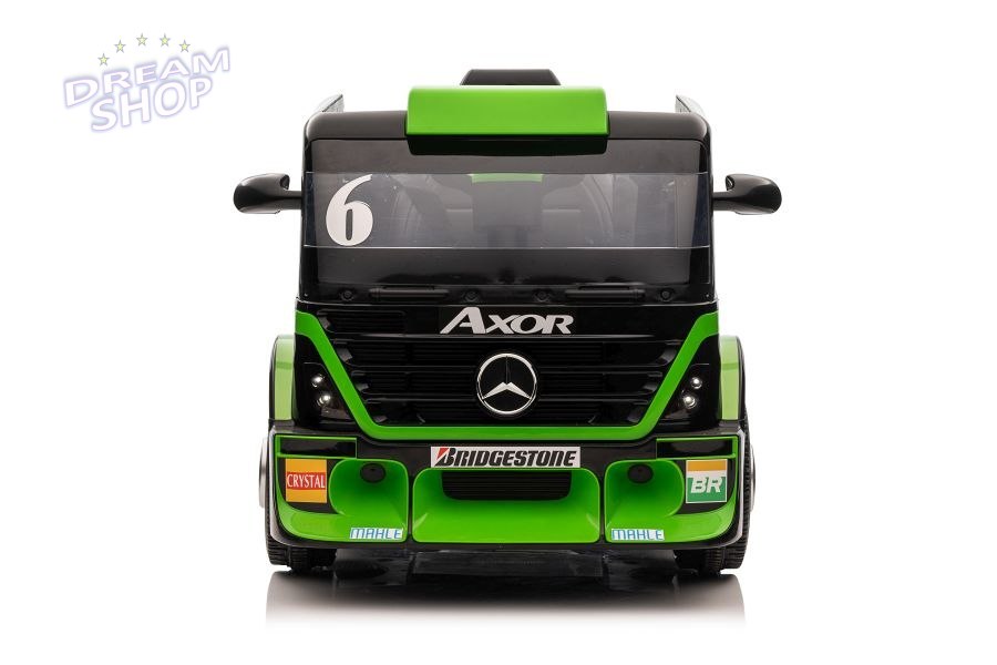 Auto Na Akumulator Mercedes + Naczepa XMX622B Zielony LCD