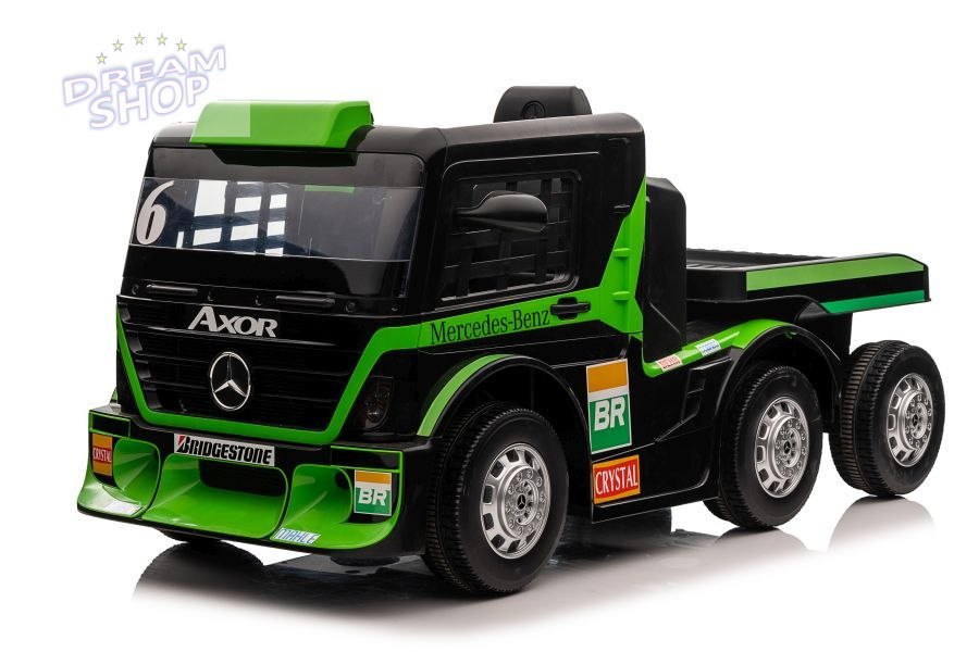 Auto Na Akumulator Mercedes + Naczepa XMX622B Zielony LCD Auto Na Akumulator Mercedes + Naczepa XMX622B Zielony LCD
