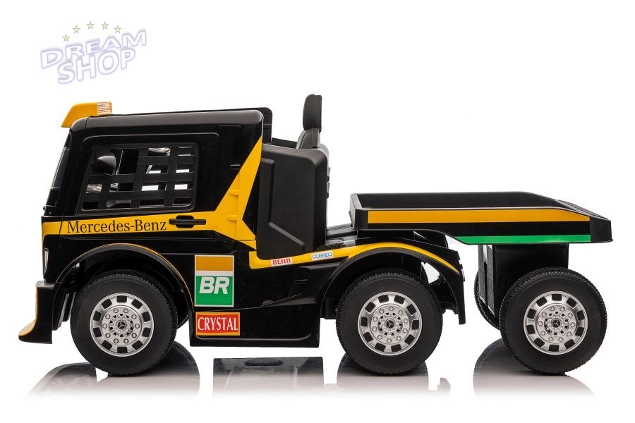 Auto Na Akumulator Mercedes + Naczepa XMX622B Zółty LCD Auto Na Akumulator Mercedes + Naczepa XMX622B Zółty LCD