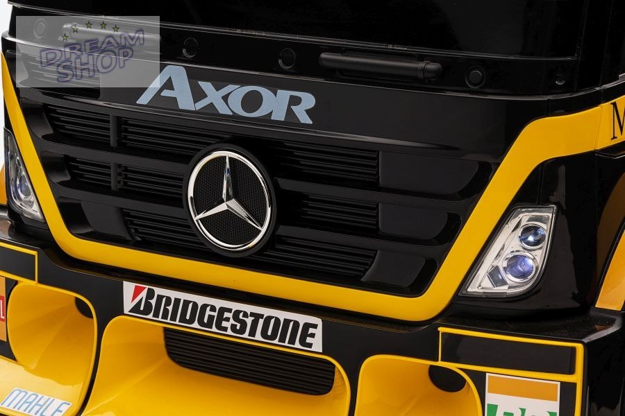 Auto Na Akumulator Mercedes + Naczepa XMX622B Zółty LCD Auto Na Akumulator Mercedes + Naczepa XMX622B Zółty LCD