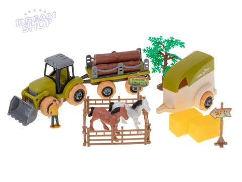 Gospodarstwo rolne farma taktor i siewnik do skręcenia Gospodarstwo rolne farma taktor i siewnik do skręcenia