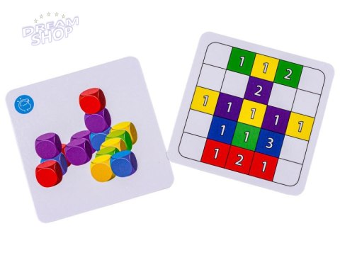 Logiczna Gra Na Refleks Klocki Karty Fiszki Two Player Game DWÓCH GRACZY
