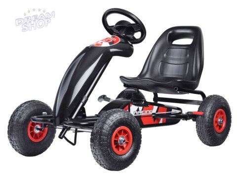 Sportowy GOKART na pedała pompowane koła SP0531 Sportowy GOKART na pedała pompowane koła SP0531