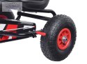 Sportowy GOKART na pedała pompowane koła SP0531