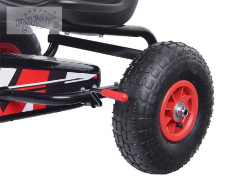 Sportowy GOKART na pedała pompowane koła SP0531 Sportowy GOKART na pedała pompowane koła SP0531
