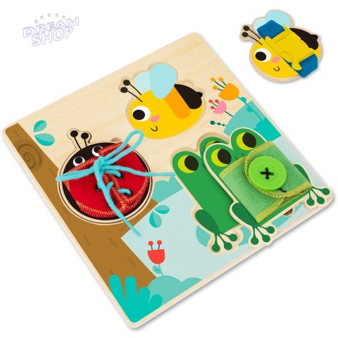 Tooky Toy Drewniana Tablica Edukacyjna Sorter Trening Ćwiczenia Sznurek Guzik Klamerka Tooky Toy Drewniana Tablica Edukacyjna Sorter Trening Ćwiczenia Sznurek Guzik Klamerka