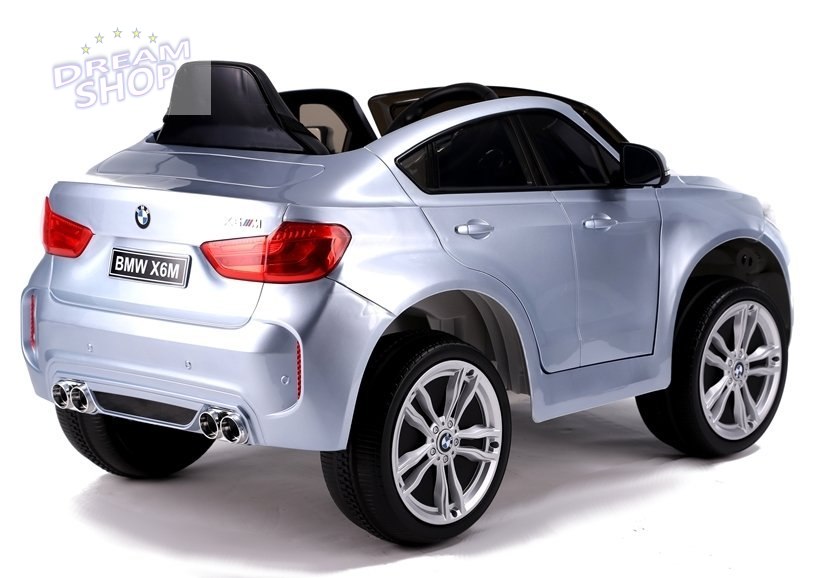 Auto na Akumulator BMW X6 Srebrny Lakierowany Auto na Akumulator BMW X6 Srebrny Lakierowany