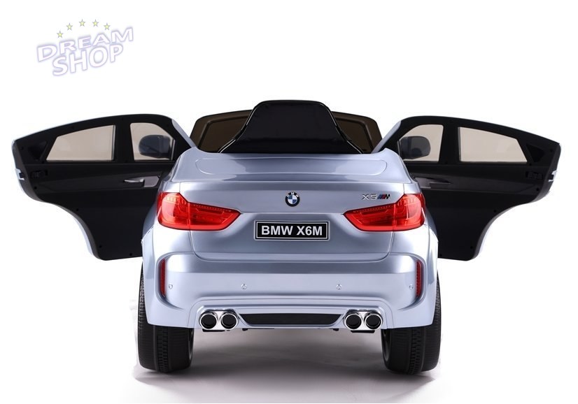 Auto na Akumulator BMW X6 Srebrny Lakierowany Auto na Akumulator BMW X6 Srebrny Lakierowany