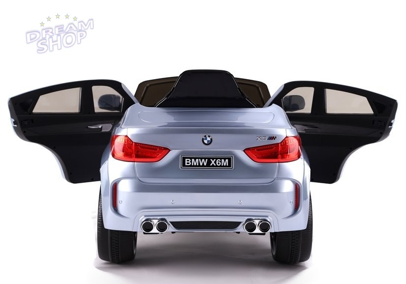 Auto na Akumulator BMW X6 Srebrny Lakierowany Auto na Akumulator BMW X6 Srebrny Lakierowany