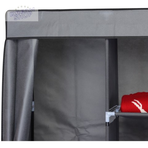 Garderoba szafa tekstylna 168x45x172 cm ciemnoszara