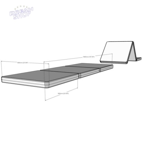 Materac gimnastyczny składany 180cm BenchK Materac gimnastyczny składany 180cm BenchK