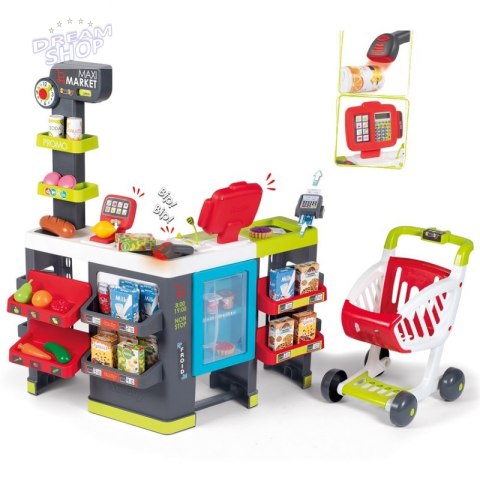 SMOBY Maximarket z Wózkiem i Kasą Sklep SMOBY Maximarket z Wózkiem i Kasą Sklep