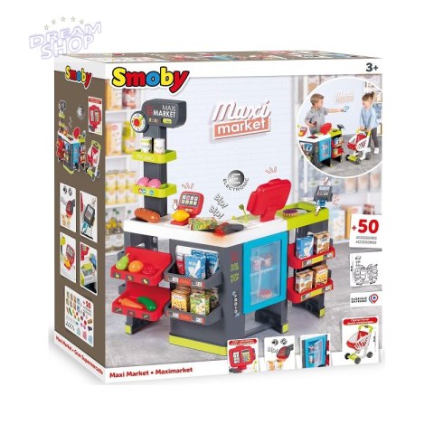 SMOBY Maximarket z Wózkiem i Kasą Sklep SMOBY Maximarket z Wózkiem i Kasą Sklep