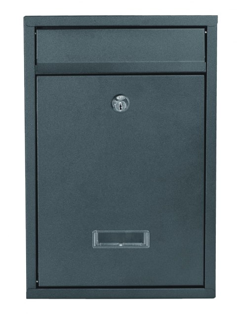 Skrzynka na listy GUSTAV antracyt z napisem