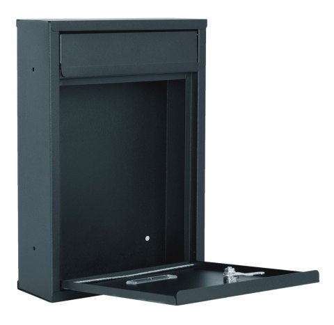 Skrzynka na listy GUSTAV antracyt z napisem