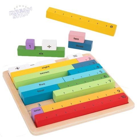 Tooky Toy Drewniana Tablica Matematyczna Nauka Liczenia Liczydło Tooky Toy Drewniana Tablica Matematyczna Nauka Liczenia Liczydło