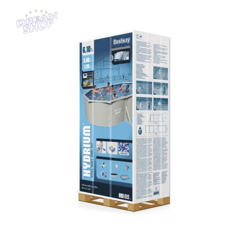 Basen Panelowy 20FT 610x360x120 HYDRIUM BESTWAY Basen Panelowy 20FT 610x360x120 HYDRIUM BESTWAY