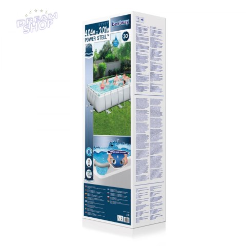 Basen Power Steel 404 x 201 x 100 cm BESTWAY Basen Power Steel 404 x 201 x 100 cm BESTWAY
