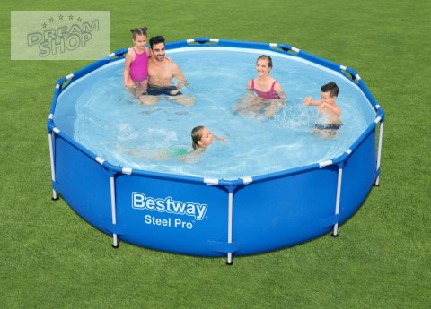 Basen Stelażowy 10 FT 305 x 76 cm z Pompą BESTWAY Basen Stelażowy 10 FT 305 x 76 cm z Pompą BESTWAY