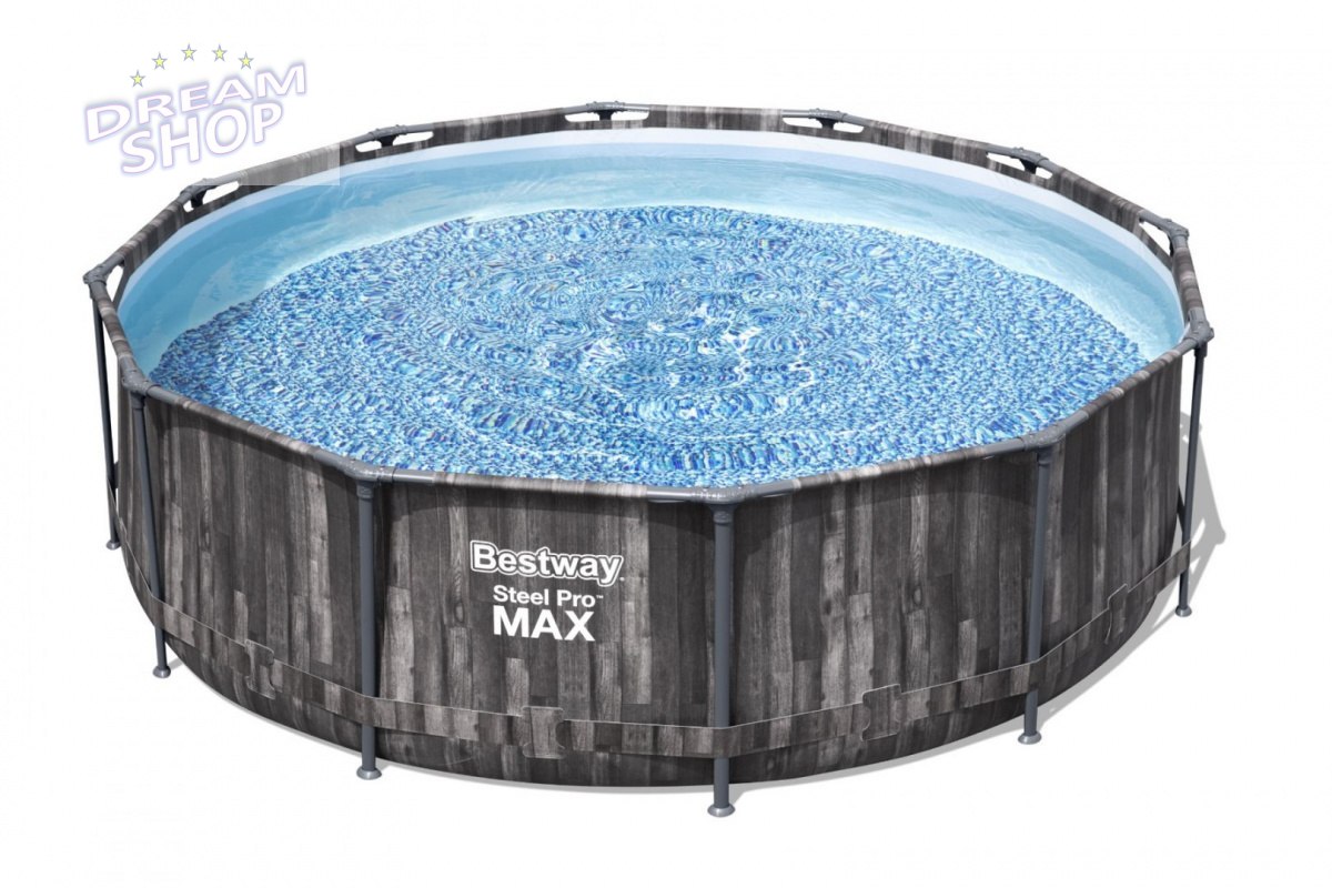 Basen Stelażowy 12FT 366x100 cm Steel Pro Max BESTWAY Basen Stelażowy 12FT 366x100 cm Steel Pro Max BESTWAY