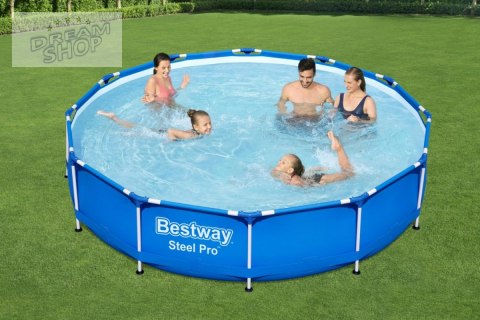 Basen Stelażowy 12FT 366 x 76 cm Steel Pro Pool BESTWAY Basen Stelażowy 12FT 366 x 76 cm Steel Pro Pool BESTWAY
