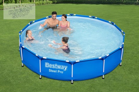Basen Stelażowy 12FT 366 x 76 cm Steel Pro Pool BESTWAY Basen Stelażowy 12FT 366 x 76 cm Steel Pro Pool BESTWAY