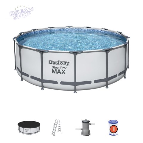 Basen Stelażowy 14 FT 427 x 122 cm STEEL PRO MAX BESTWAY Basen Stelażowy 14 FT 427 x 122 cm STEEL PRO MAX BESTWAY