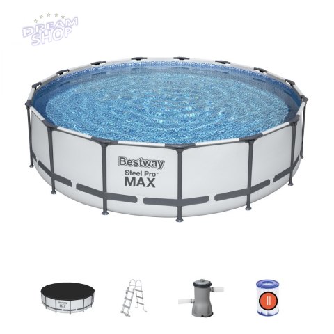Basen Stelażowy 15 Ft 457cm x 107cm Steel Pro Max BESTWAY Basen Stelażowy 15 Ft 457cm x 107cm Steel Pro Max BESTWAY