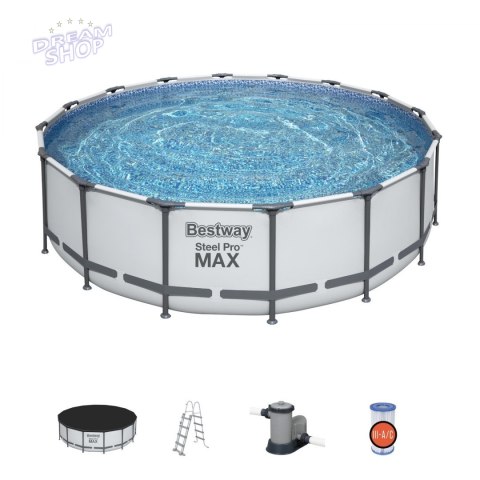 Basen Stelażowy 16FT x 48in 488 x 122 cm BESTWAY Basen Stelażowy 16FT x 48in 488 x 122 cm BESTWAY