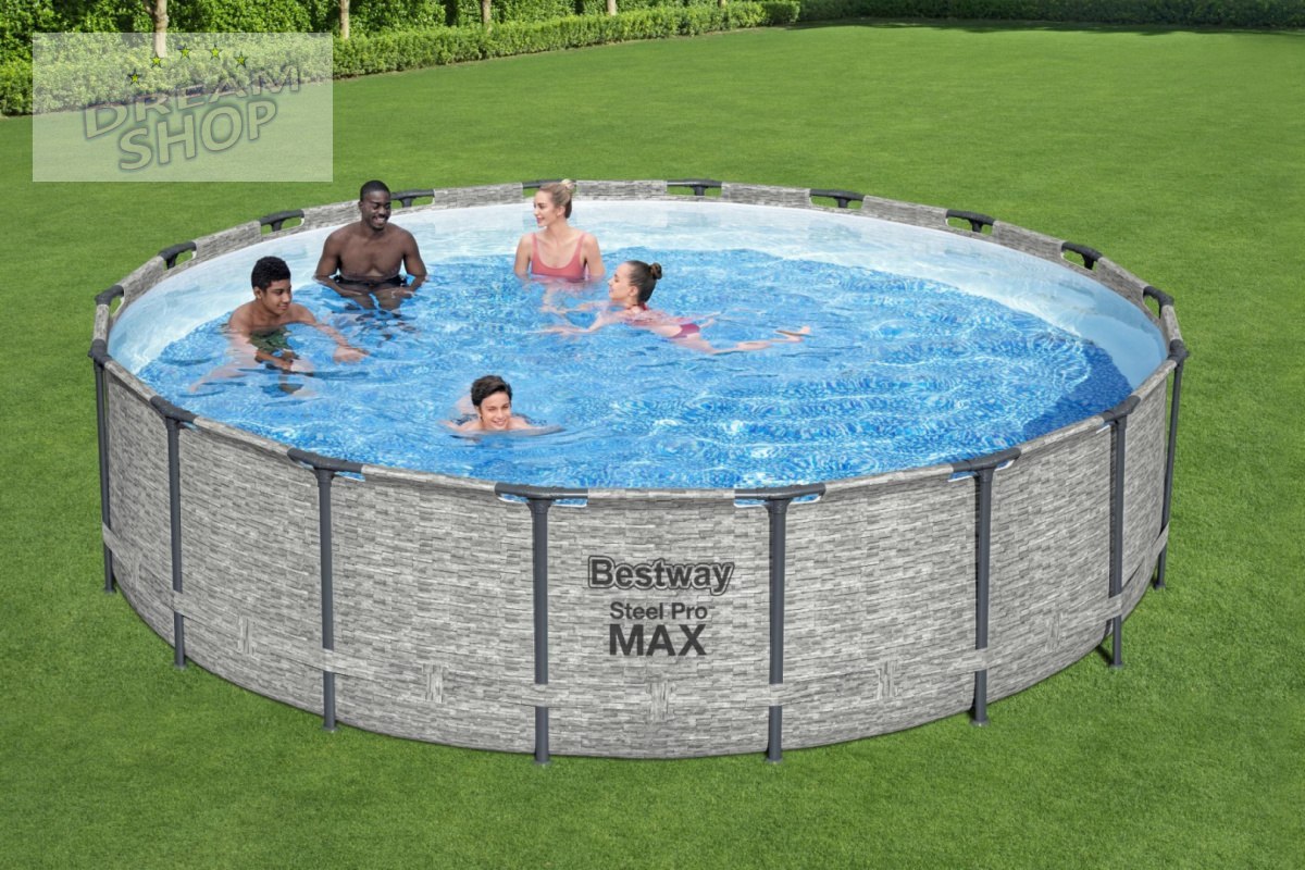 Basen Stelażowy 18FT 549x122cm Steel Pro Max BESTWAY Basen Stelażowy 18FT 549x122cm Steel Pro Max BESTWAY