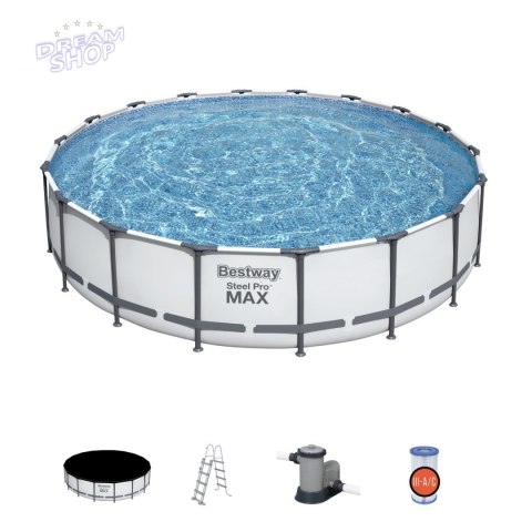Basen Stelażowy 18FT 549x122cm SteelPRO 6w1 BESTWAY