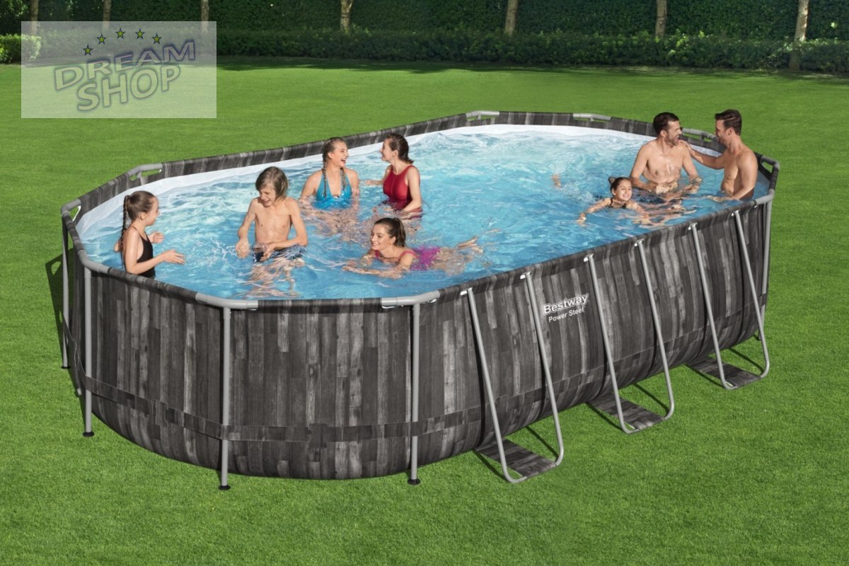 Basen Stelażowy 20FT 610 x 366 x 122 cm Power Steel BESTW Basen Stelażowy 20FT 610 x 366 x 122 cm Power Steel BESTW