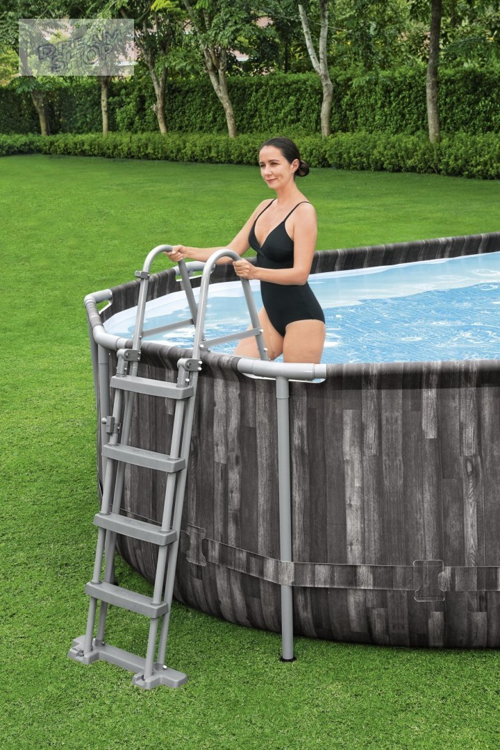Basen Stelażowy 24 FT 732 x 366 x 122 cm Power Steel BEST Basen Stelażowy 24 FT 732 x 366 x 122 cm Power Steel BEST