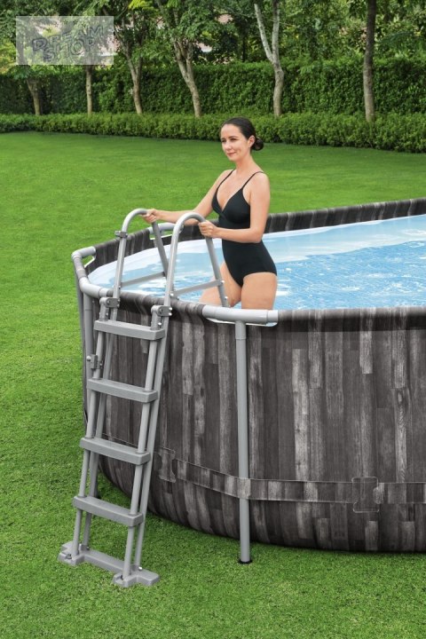 Basen Stelażowy 24 FT 732 x 366 x 122 cm Power Steel BEST Basen Stelażowy 24 FT 732 x 366 x 122 cm Power Steel BEST