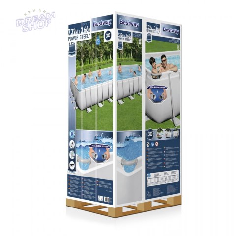 Basen Stelażowy 24FT 732x366x132 cm POWERSteel 6w1 BESTWAY Basen Stelażowy 24FT 732x366x132 cm POWERSteel 6w1 BESTWAY