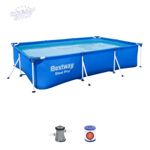 Basen Stelażowy 300x201x66cm Deluxe 3w1 BESTWAY Basen Stelażowy 300x201x66cm Deluxe 3w1 BESTWAY
