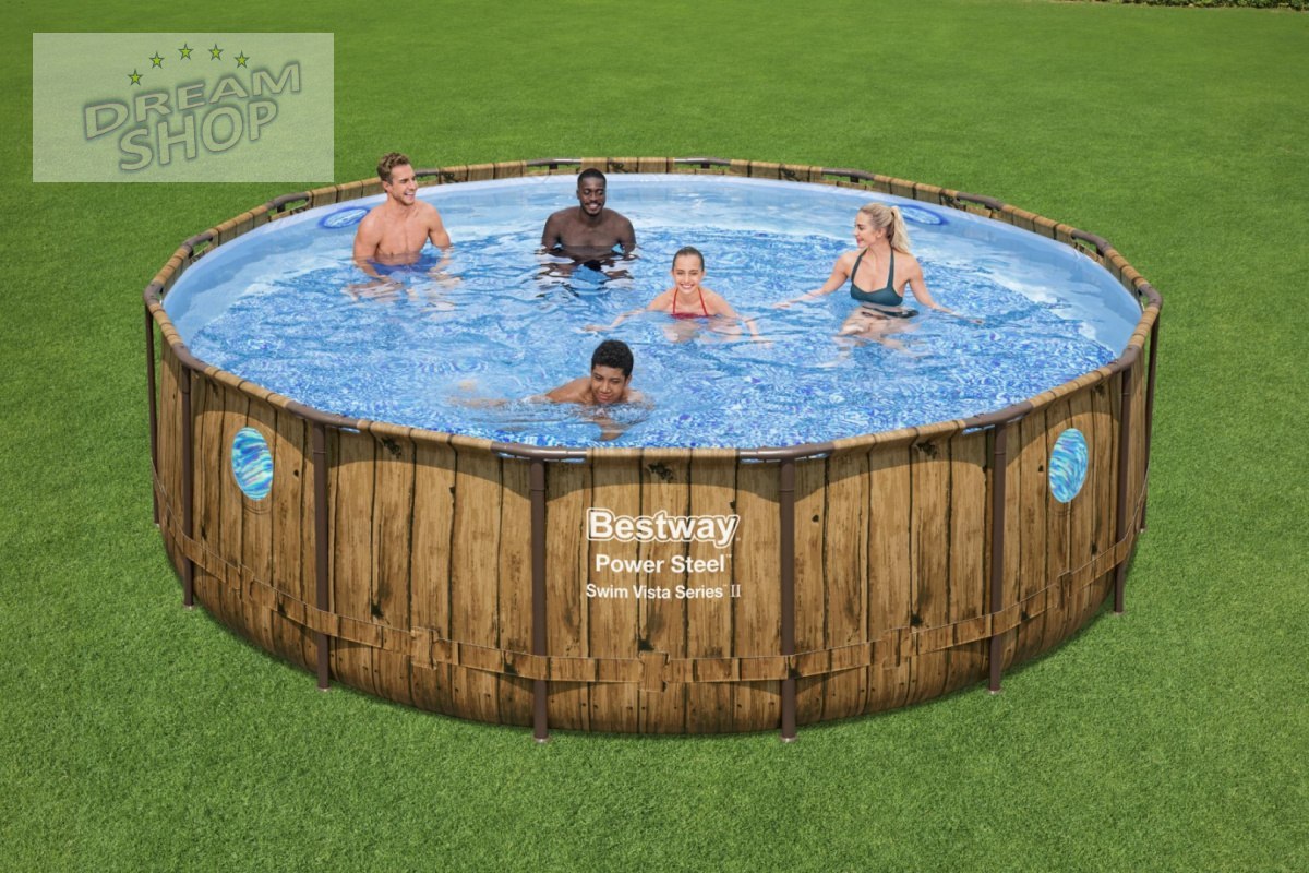 Basen Stelażowy 488 cm x 122 cm, Power Steel Swim VISTA ser Basen Stelażowy 488 cm x 122 cm, Power Steel Swim VISTA ser