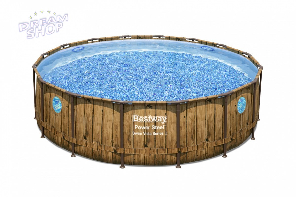 Basen Stelażowy 488 cm x 122 cm, Power Steel Swim VISTA ser Basen Stelażowy 488 cm x 122 cm, Power Steel Swim VISTA ser