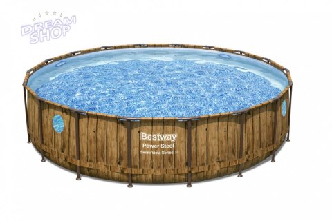 Basen Stelażowy 549 x 122 cm Power Steel BESTWAY Basen Stelażowy 549 x 122 cm Power Steel BESTWAY