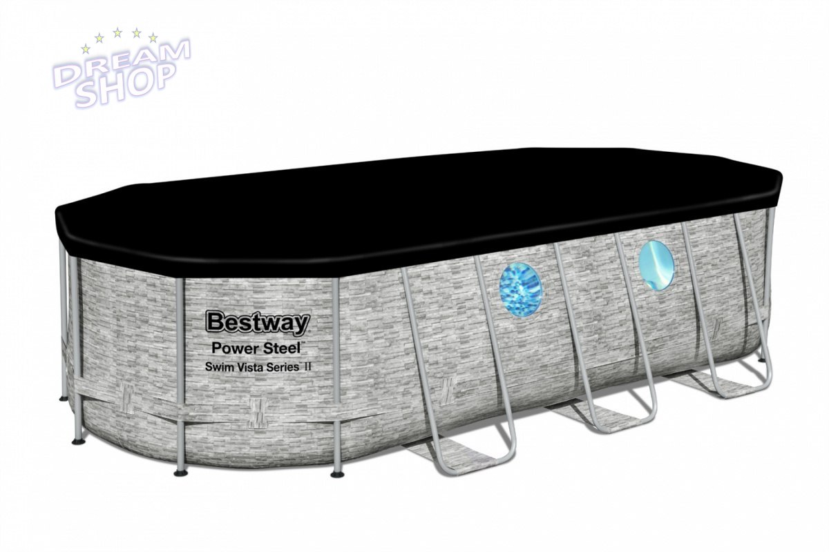 Basen Stelażowy 549 cm x 274 cm x 122 cm, Power Steel Swim Basen Stelażowy 549 cm x 274 cm x 122 cm, Power Steel Swim
