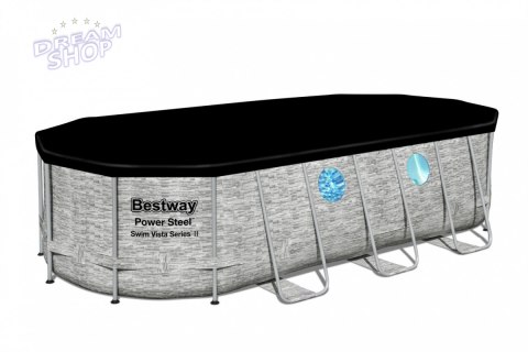 Basen Stelażowy 549 cm x 274 cm x 122 cm, Power Steel Swim Basen Stelażowy 549 cm x 274 cm x 122 cm, Power Steel Swim