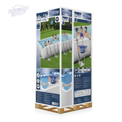 Basen Stelażowy Prostokątny 21ft x 9ft 640 x 274x 132 Basen Stelażowy Prostokątny 21ft x 9ft 640 x 274x 132
