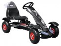 Duży Gokart Pompowane Koła Czarny